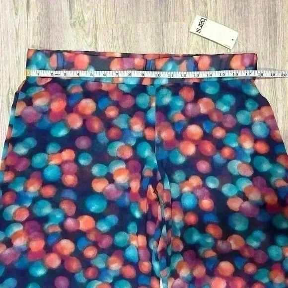 NWT Macy’s Bar III Swim Cover Up Wide Leg Pants Sheer Polka Dot Chiffon Size L - Picture 7 of 7